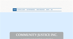 Desktop Screenshot of communityjusticeinc.org