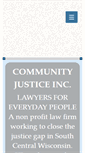 Mobile Screenshot of communityjusticeinc.org